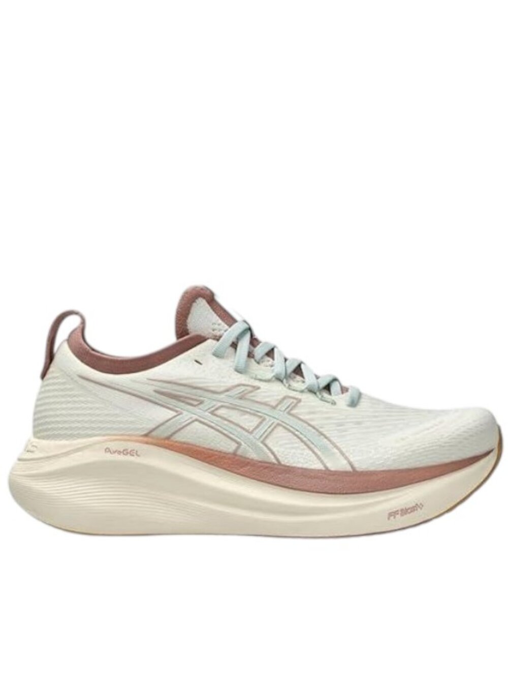 Asics Women's Mauve Beige Gel-Nimbus 27 Carbon Mesh Running Shoes Size 8.5